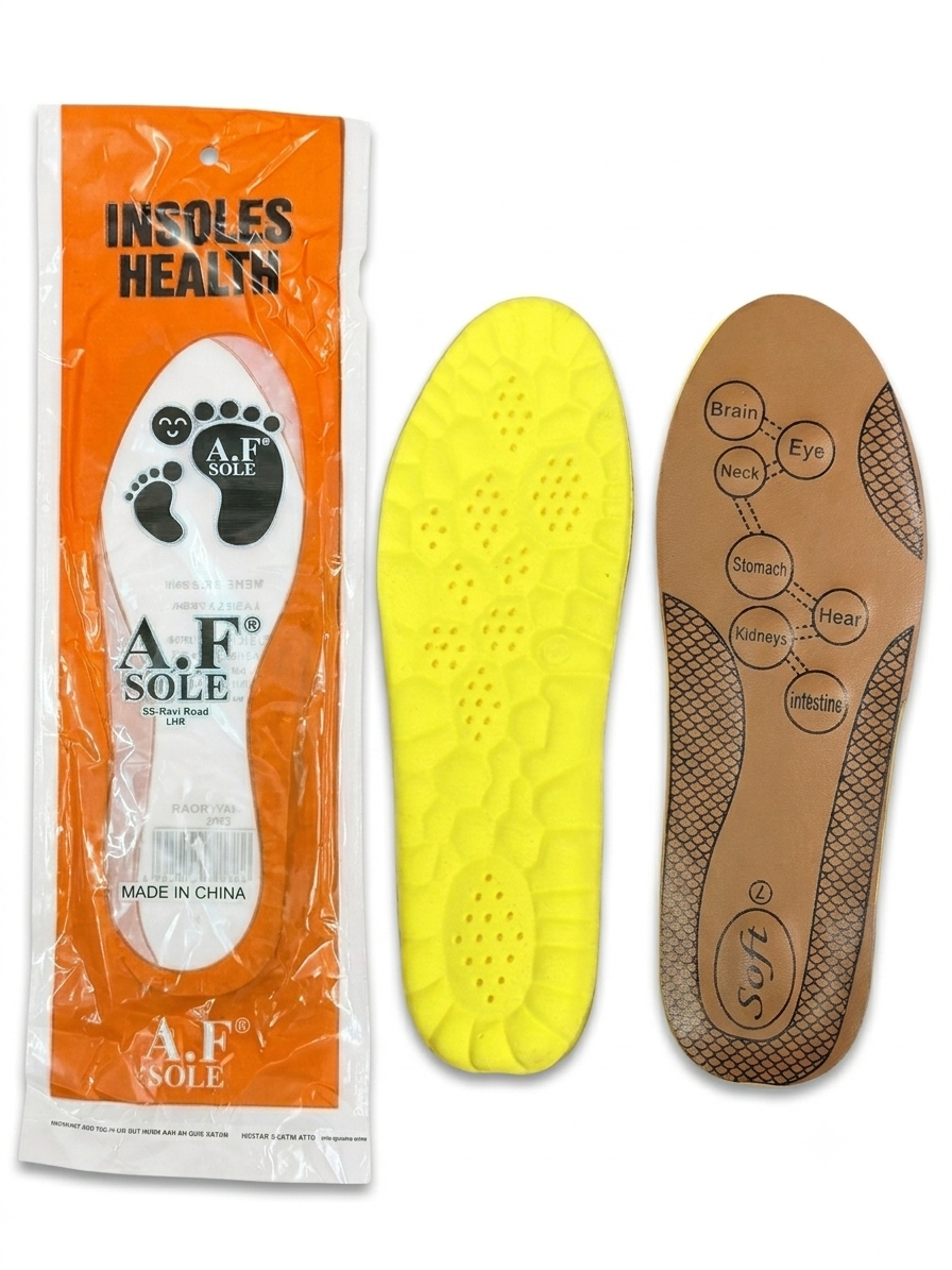 12 PAIRS OF AF PREMIUM COMFORT AND MEDICATED INSOLES
