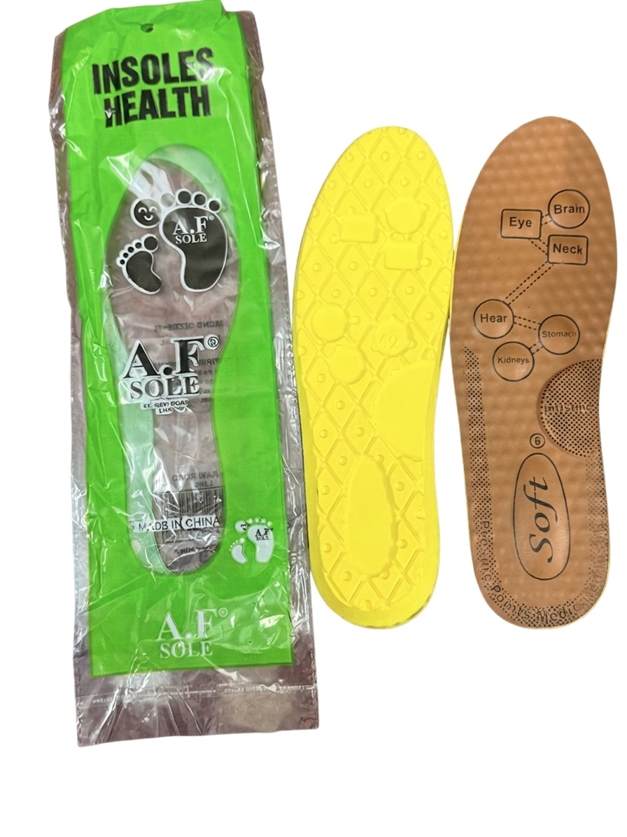 12 PAIRS OF AF PREMIUM SOFT INSOLES
